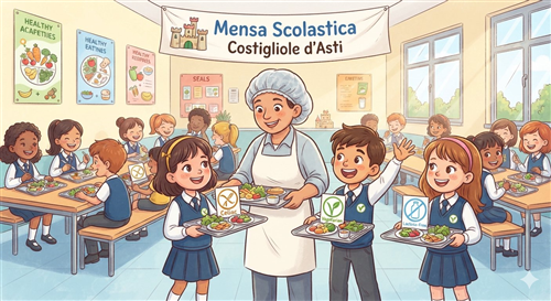 Mensa scolastica Costigliole d’Asti: aperte le iscrizioni e le richieste di diete speciali per l'a.s. 2026/2027.
